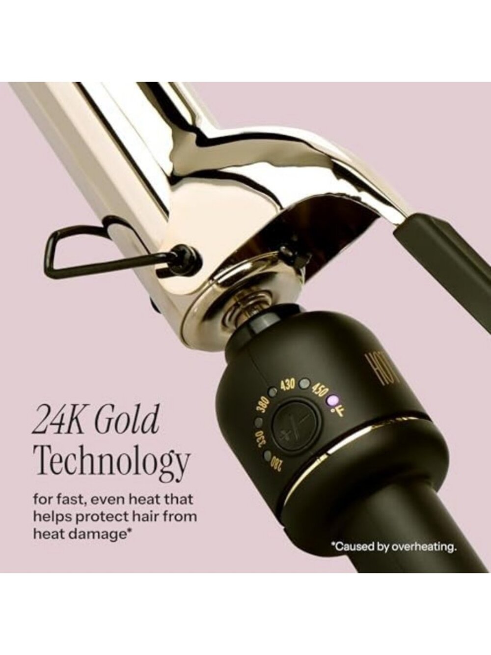 Professional 3/4" Curling Iron - Extended Barrel for Defined Curls & Waves - Picture 2 of 6